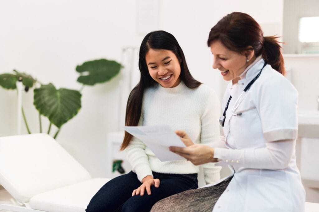 A woman enjoys personalized addiction treatment during heroin detox in Michigan.